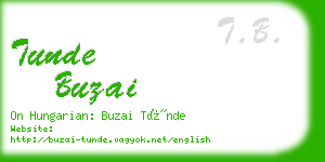 tunde buzai business card